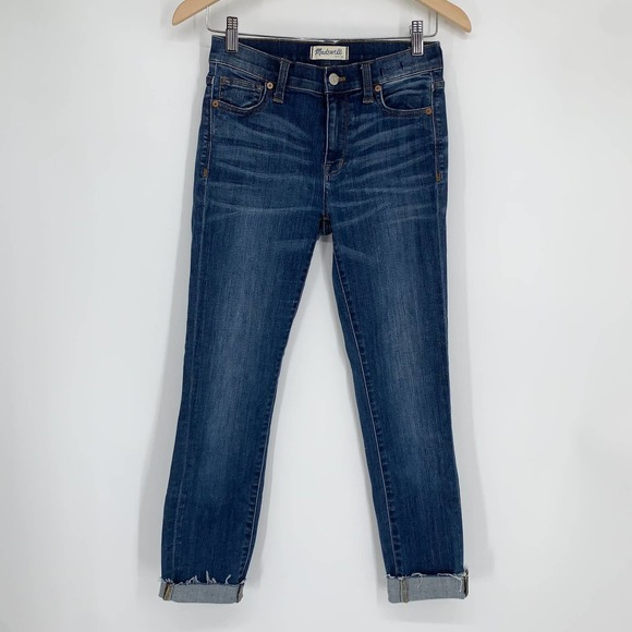 Madewell High Riser Skinny Skinny Jeans in Atlantic, High Waisted - Picture 4 of 9